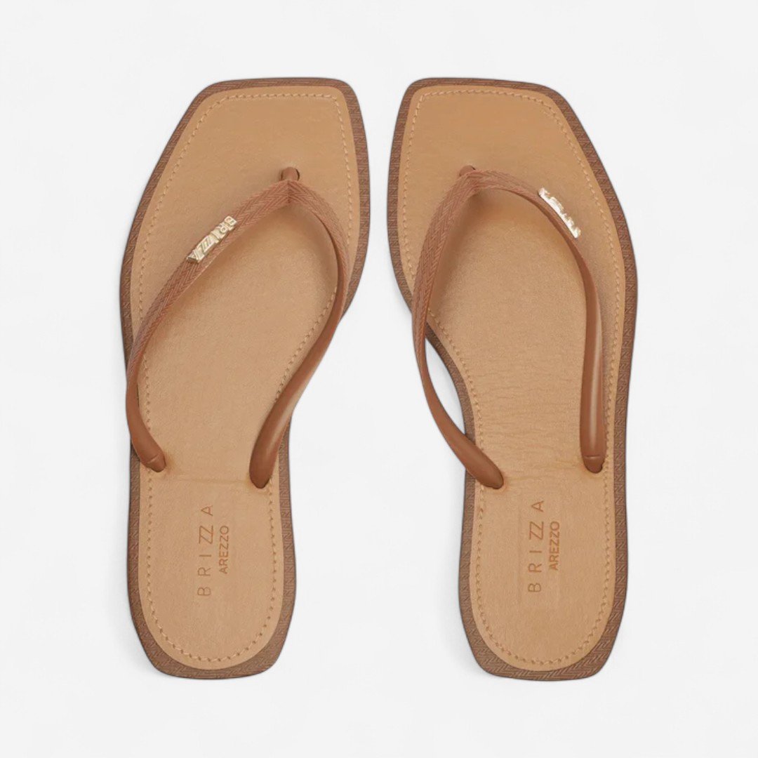 Chinelo De Dedo Recouro Square Brizza Marrom Marrom 2