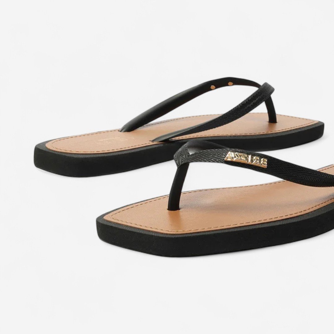 Chinelo De Dedo Recouro Square Brizza Preto Preto 6