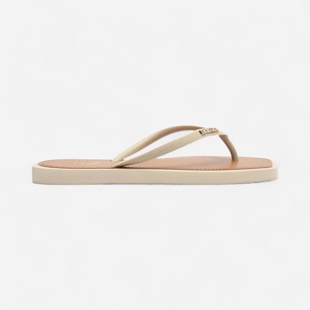 Chinelo De Dedo Recouro Square Brizza Off White