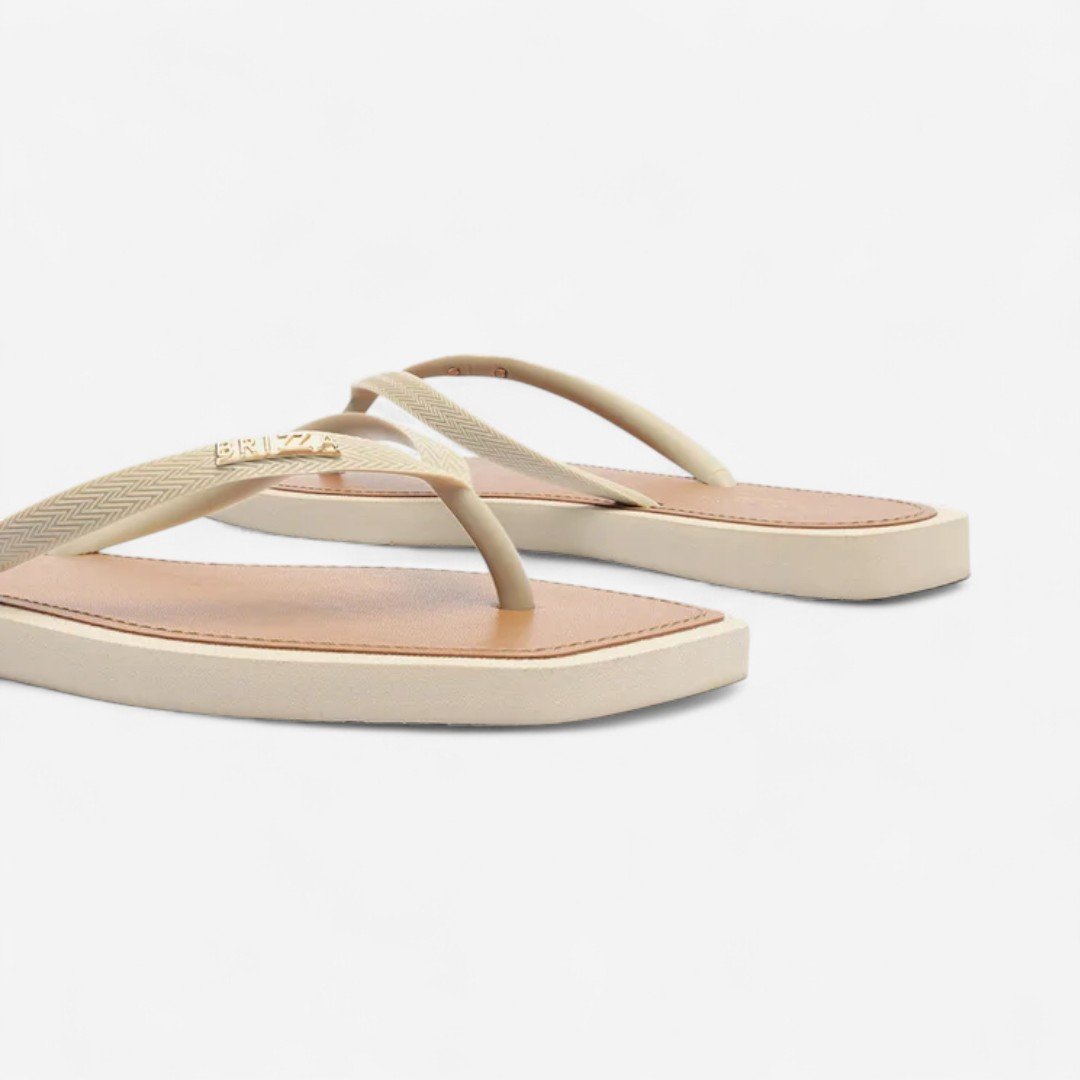 Chinelo De Dedo Recouro Square Brizza Off White Bege 5