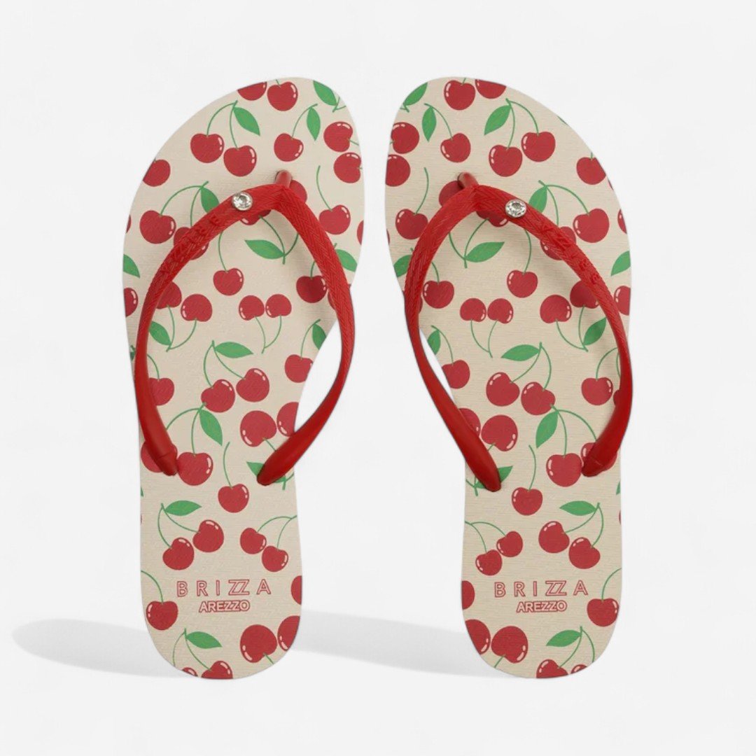 Chinelo De Dedo Brizza Essential Cereja Vermelho