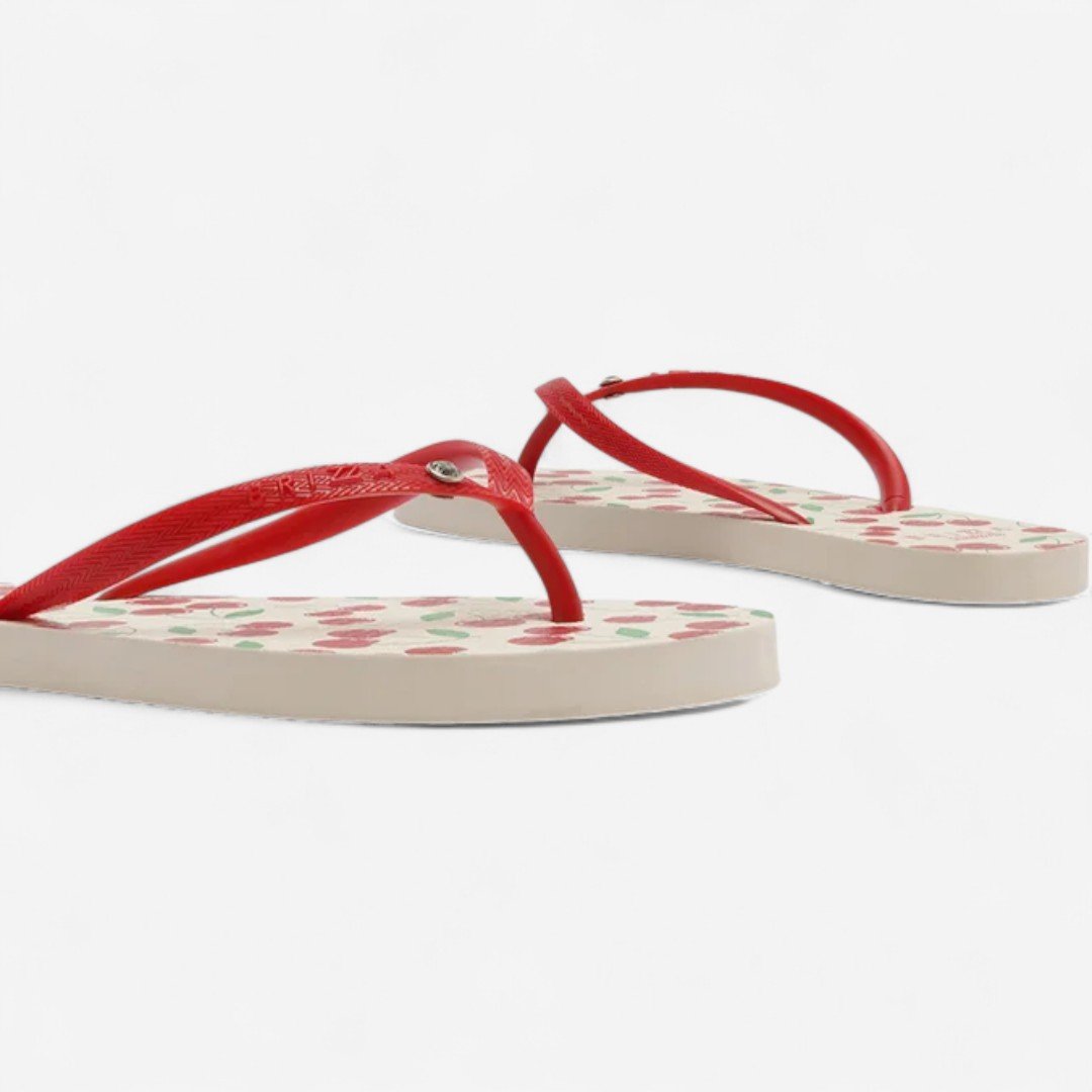 Chinelo De Dedo Brizza Essential Cereja Vermelho Vermelho 4