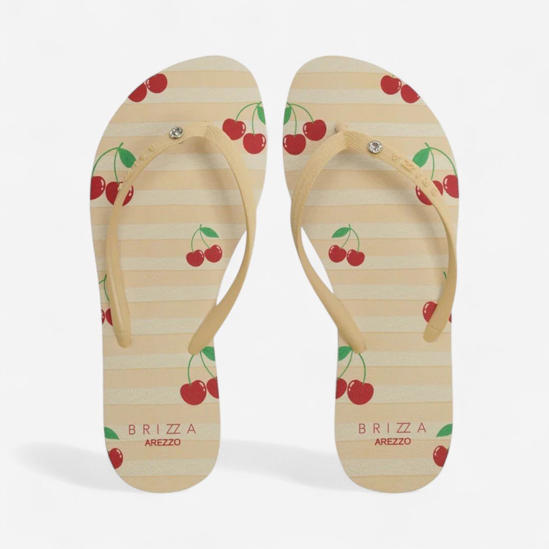 Chinelo De Dedo Brizza Essential Cereja Marrom