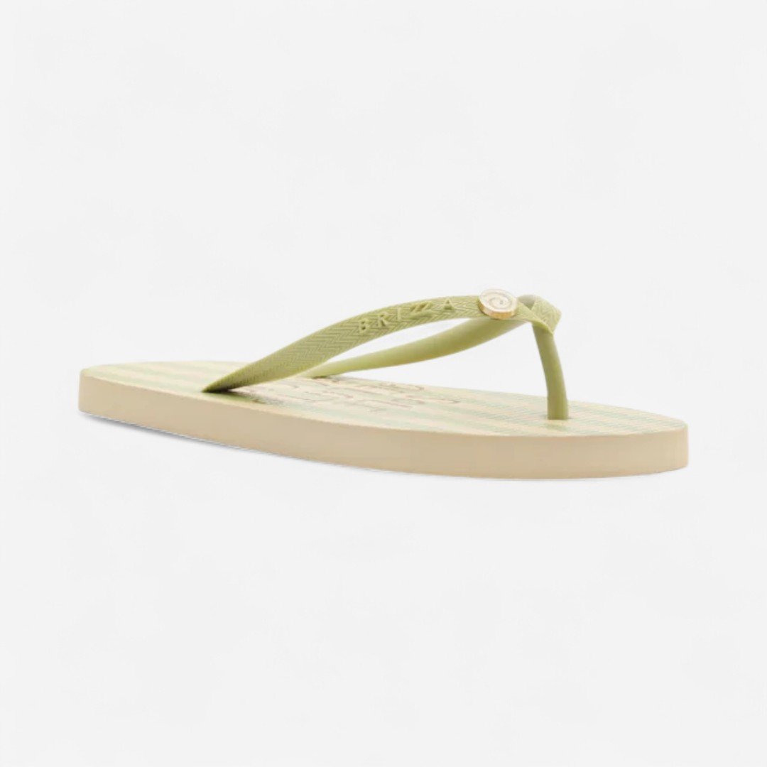 Chinelo De Dedo Brizza Listrado Easy Bacio Di Latte Verde Verde 3