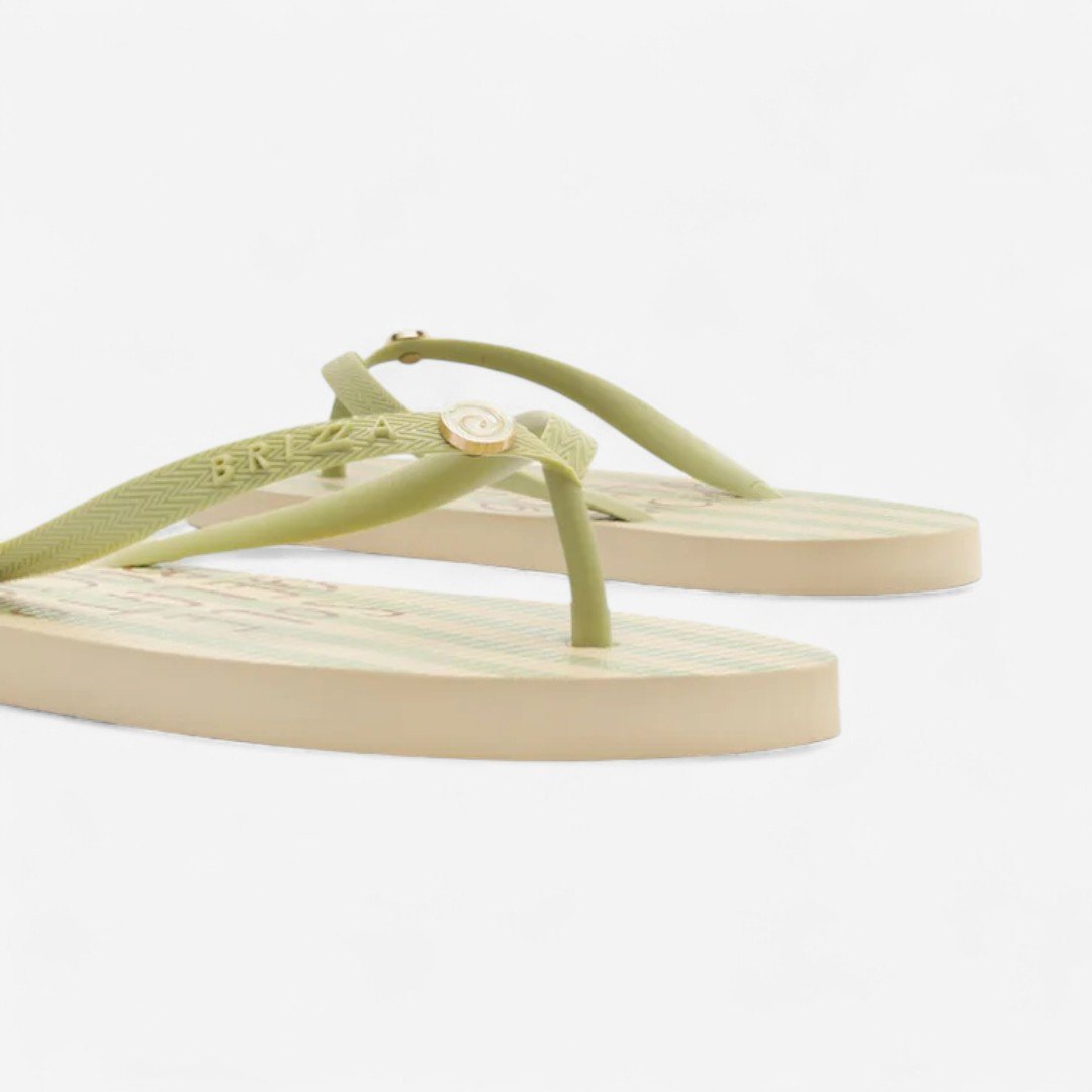 Chinelo De Dedo Brizza Listrado Easy Bacio Di Latte Verde Verde 4