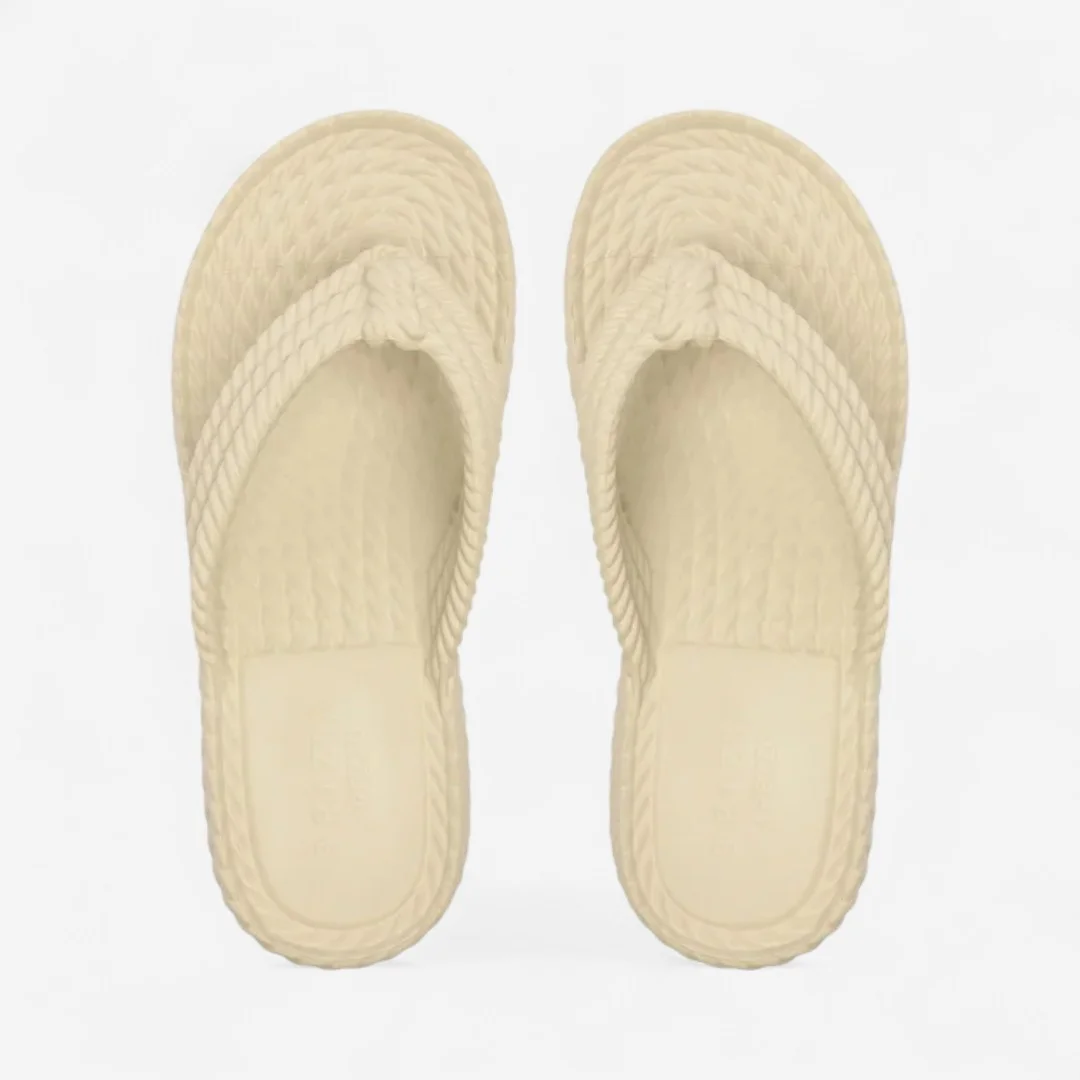Tamanco Brizza Flatform Marrocos Sun Off White Bege 3
