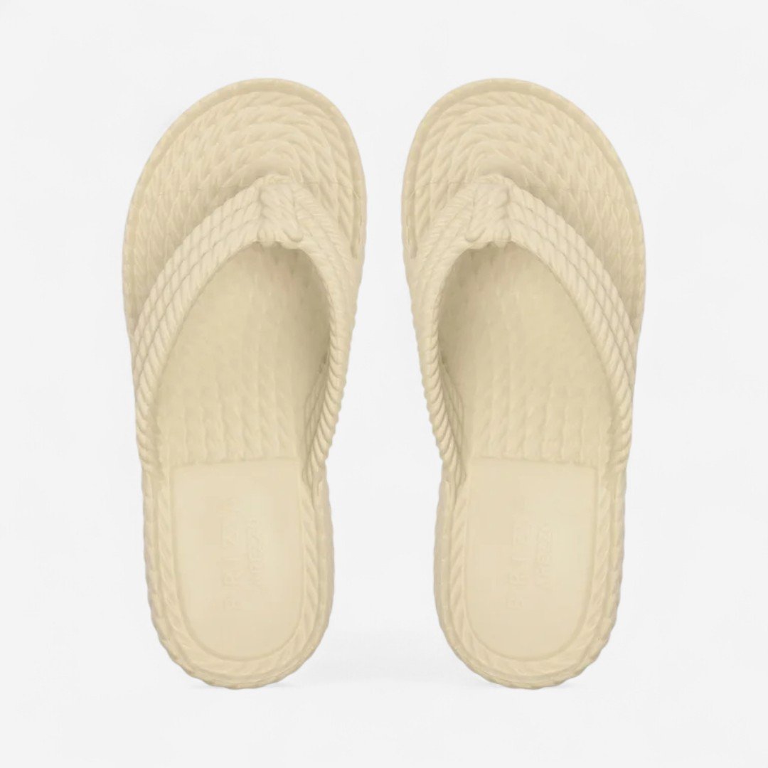 Tamanco Brizza Flatform Marrocos Sun Off White Bege 3