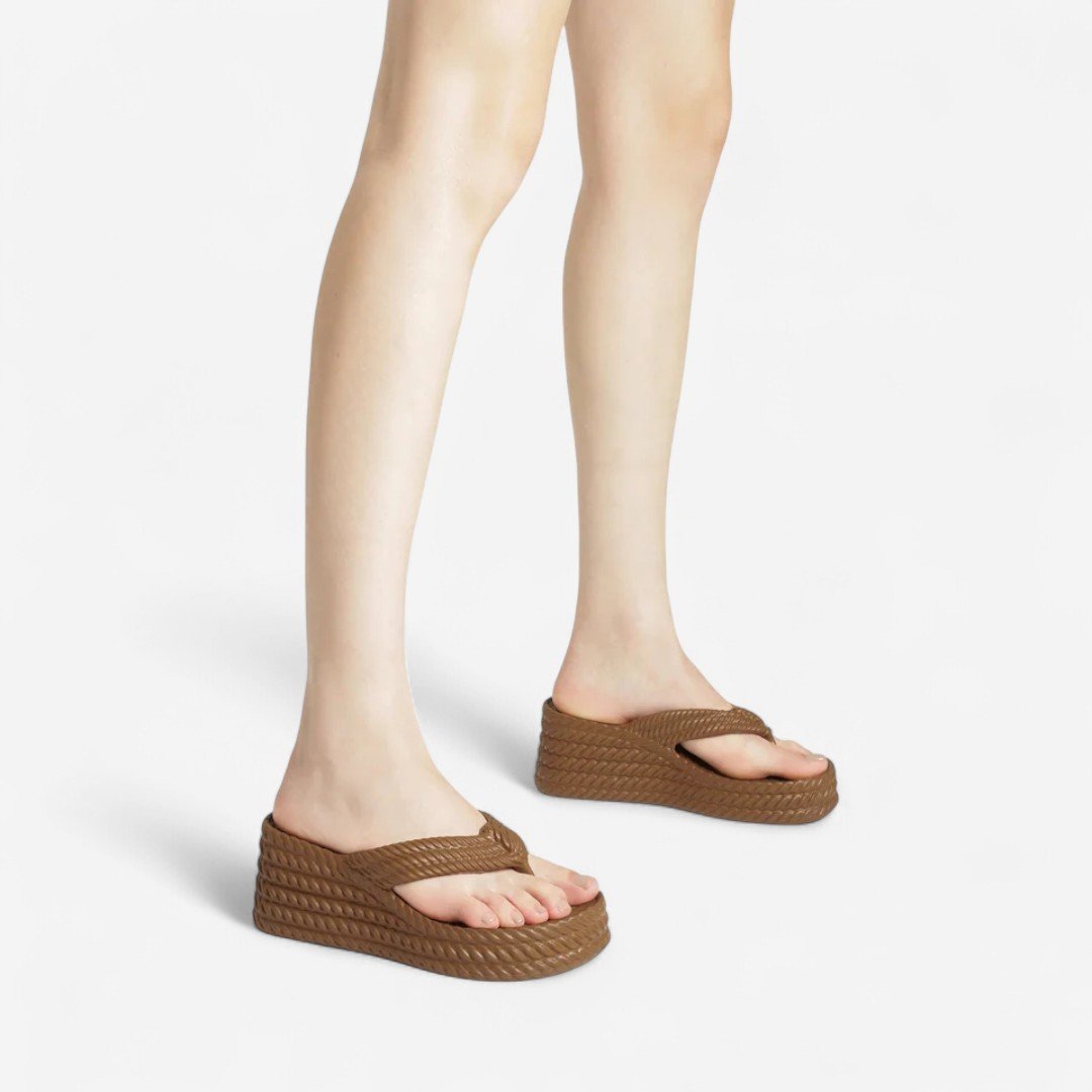 Tamanco Brizza Flatform Marrocos Sun Marrom Marrom 2