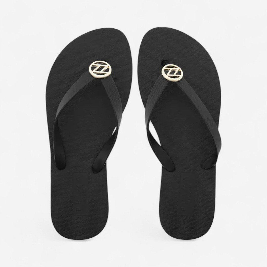 Chinelo Brizza Essential Metal ZZ Preto