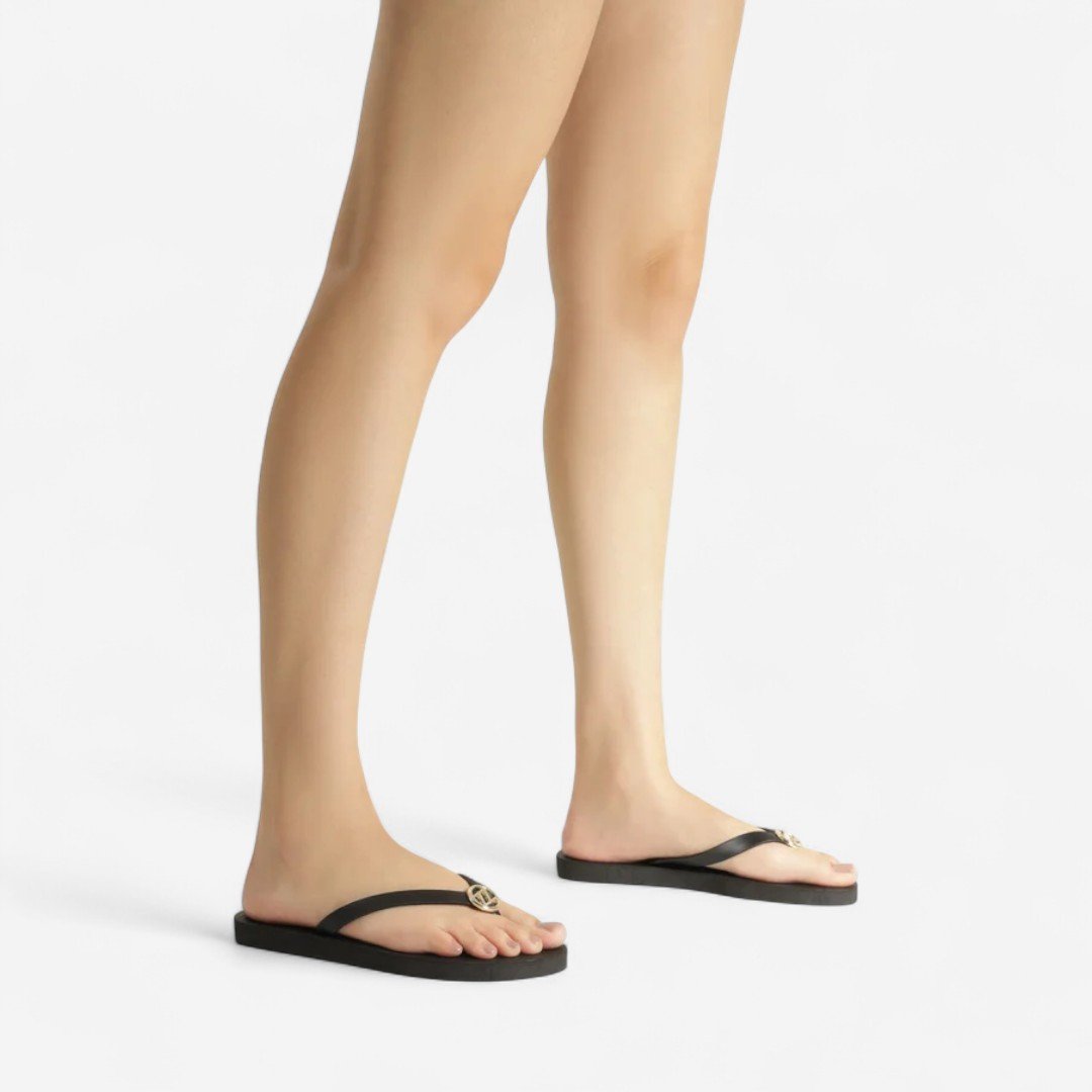 Chinelo Brizza Essential Metal ZZ Preto Preto 3