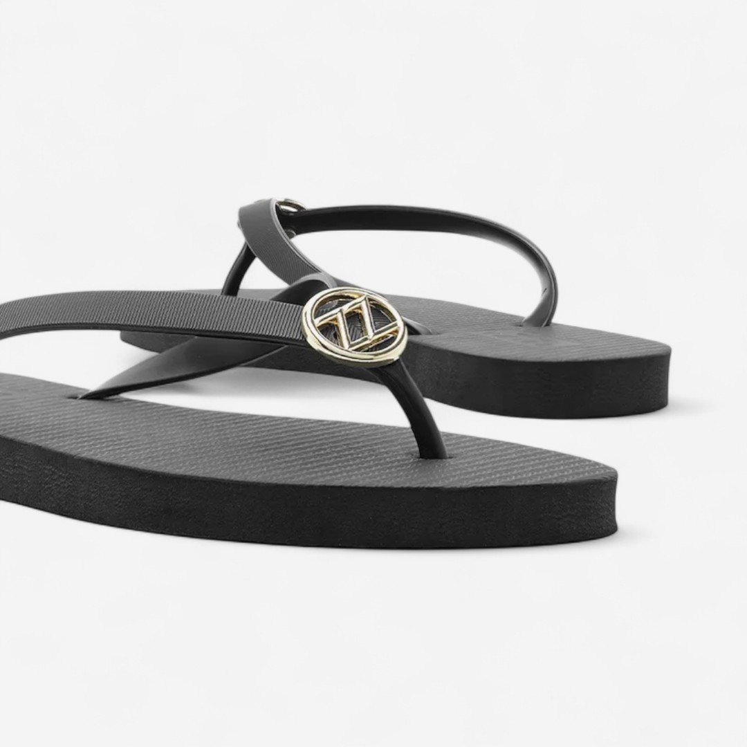 Chinelo Brizza Essential Metal ZZ Preto Preto 5