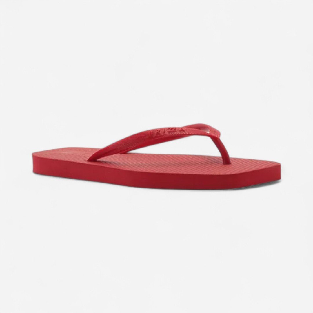 Chinelo De Dedo Brizza Básico Square Vermelho Vermelho 3