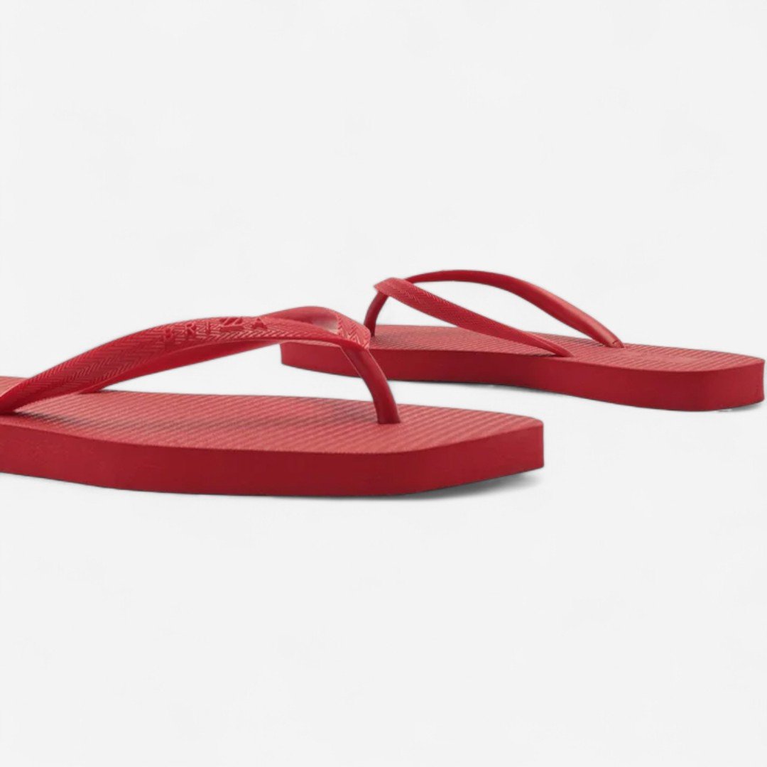 Chinelo De Dedo Brizza Básico Square Vermelho Vermelho 4