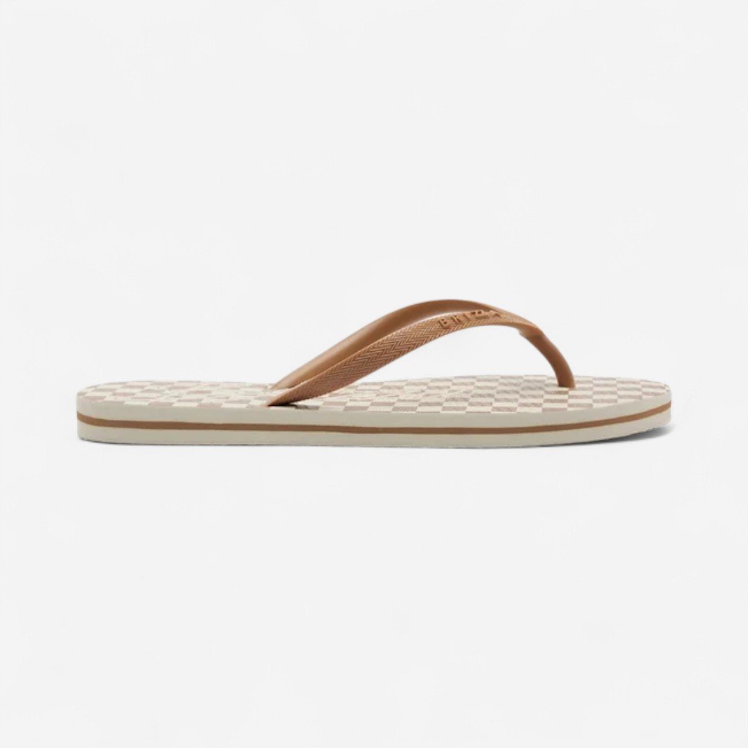 Chinelo De Dedo Brizza Essential Xadrez Marrom Marrom 2