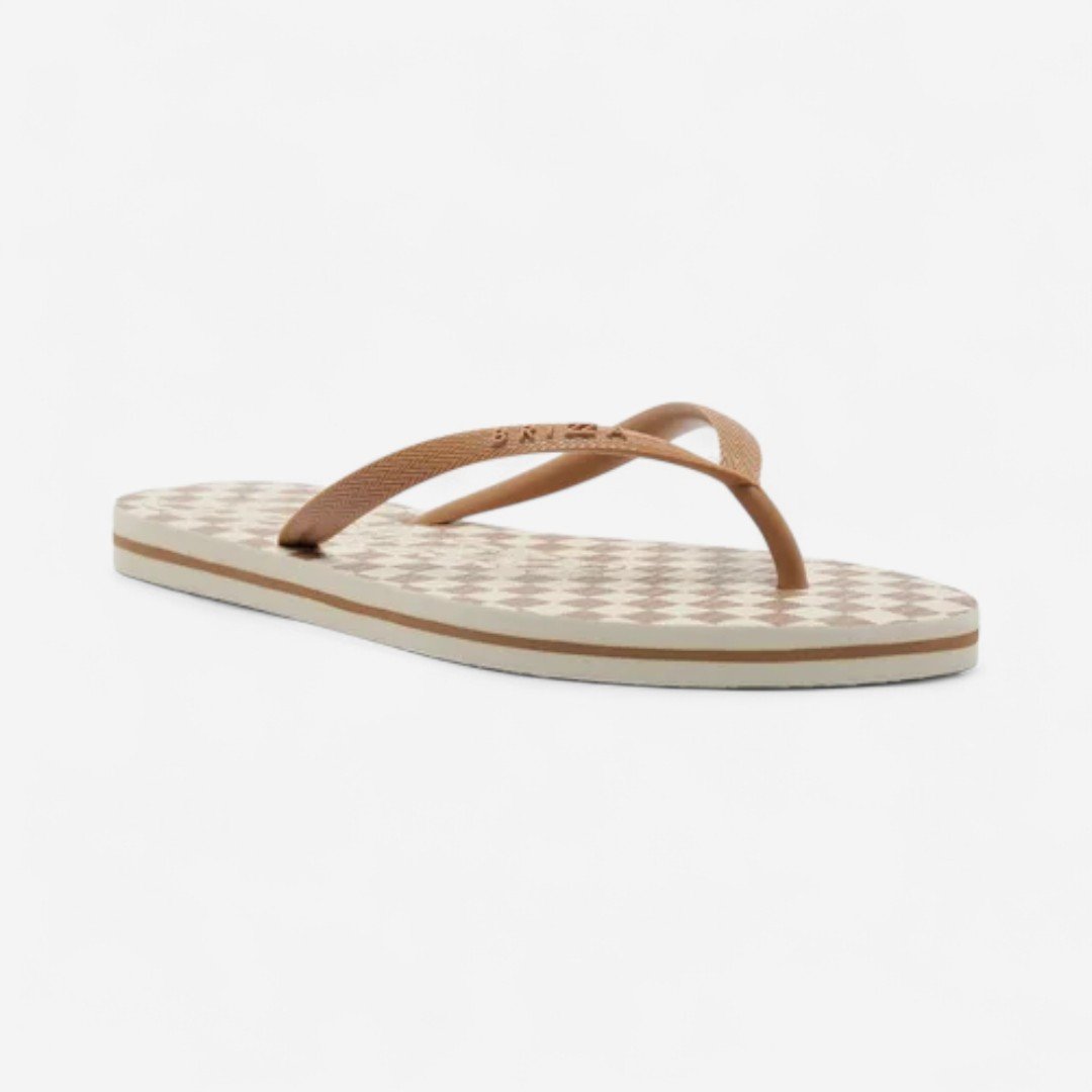 Chinelo De Dedo Brizza Essential Xadrez Marrom Marrom 3