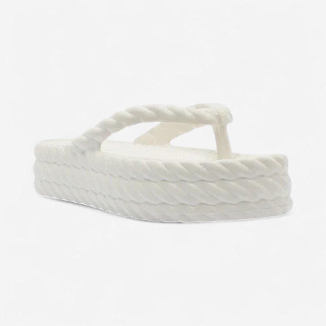 Tamanco Brizza Flatform Marrocos Mid Off White