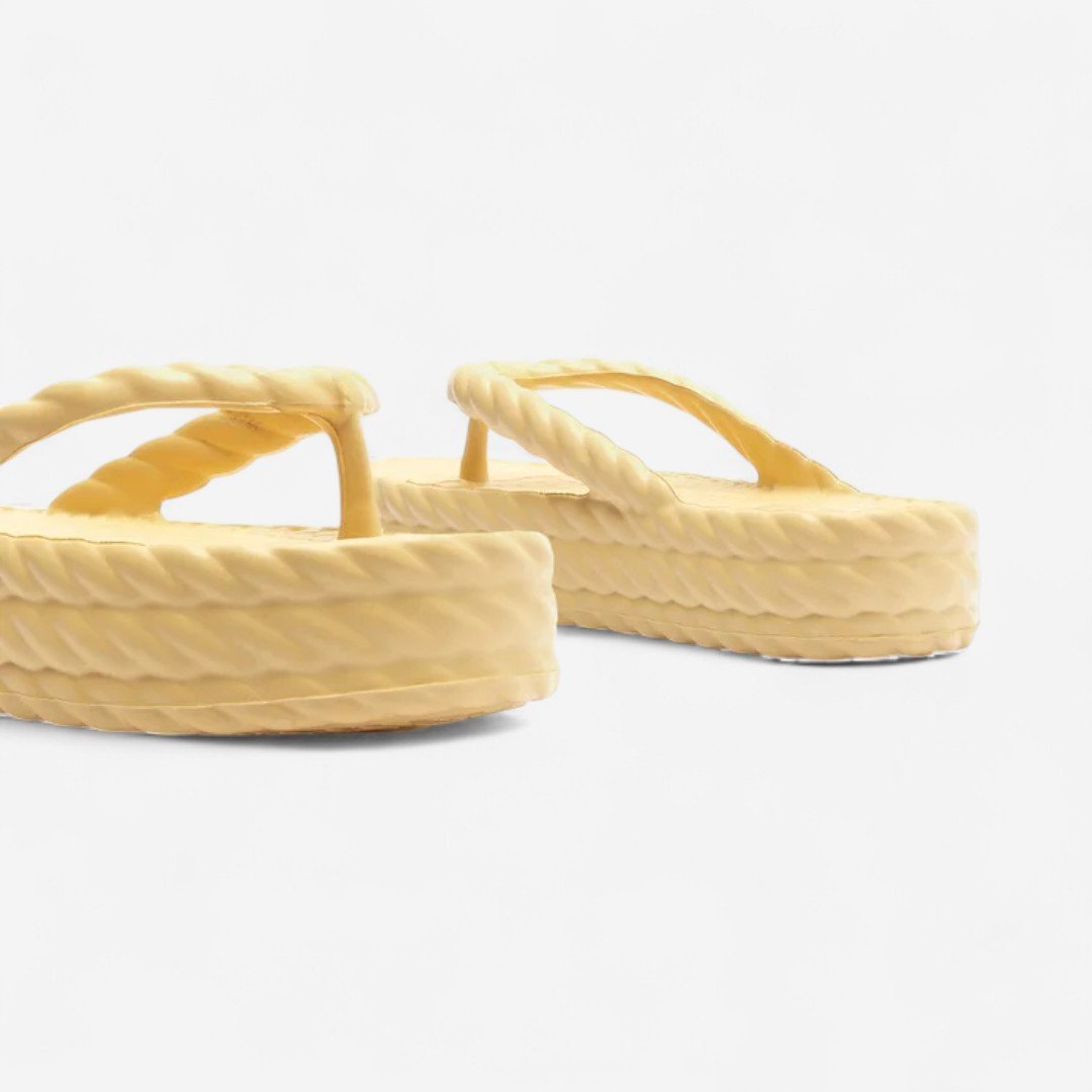 Tamanco Brizza Flatform Marrocos Mid Bege Areia 4