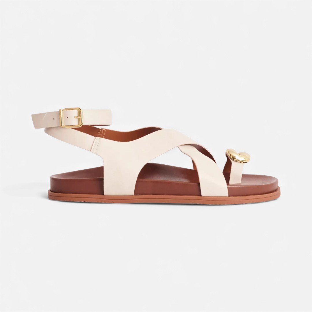 Sandália Papete Sonho Dos Pés De Dedo Off White