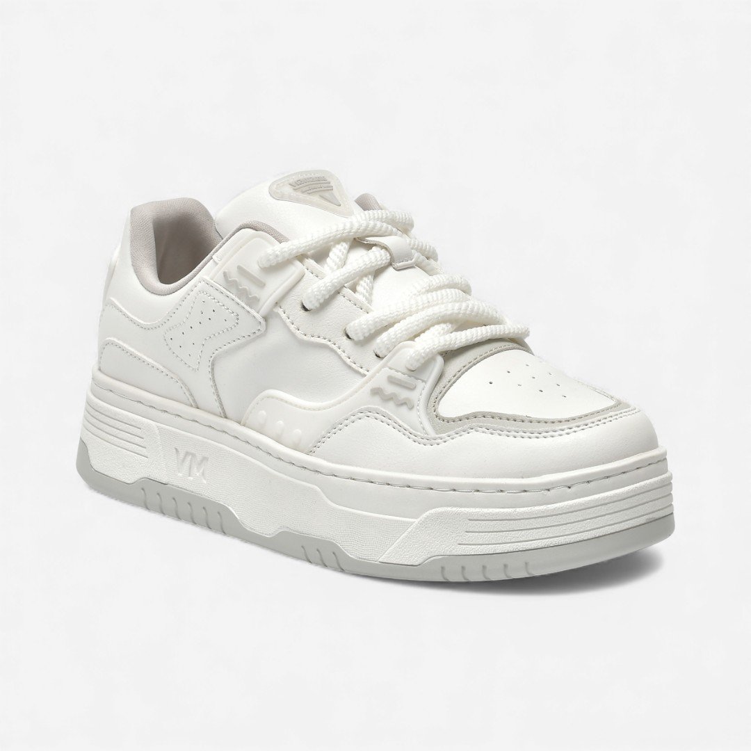 Tênis Via Marte Casual Plataforma Branco Branco 4
