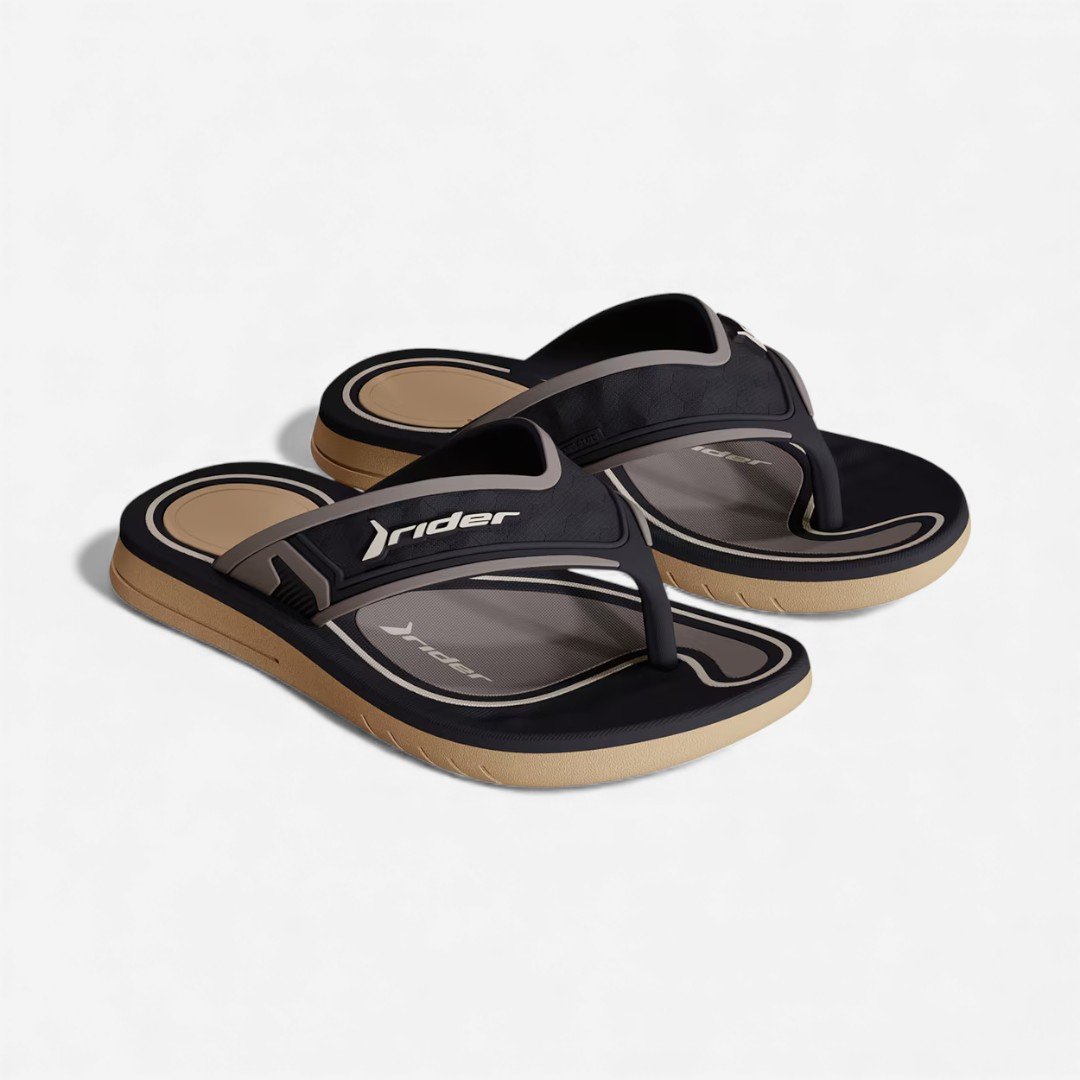 Chinelo Rider R Line Plus Masculino Infantil Preto