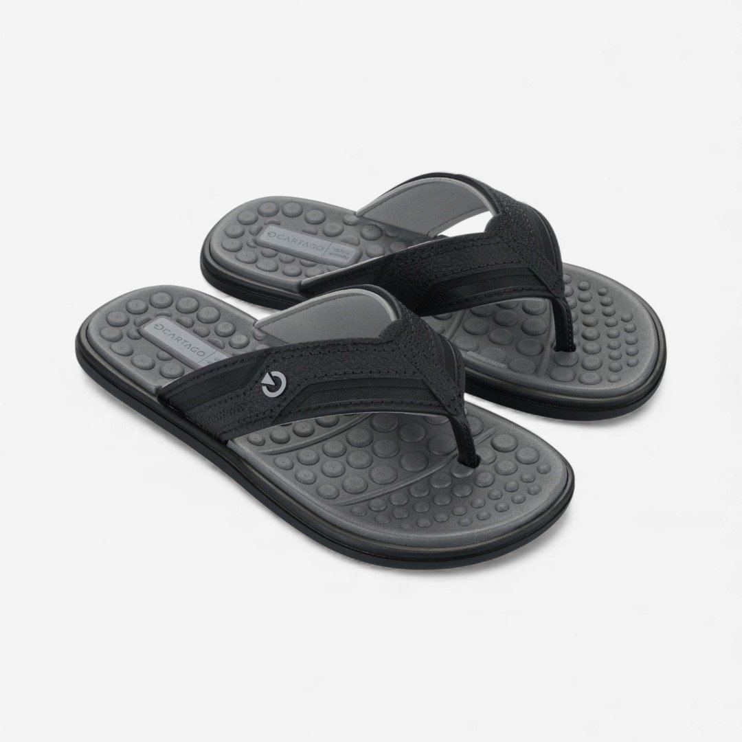 Chinelo de Dedo Infantil Veneto III Cartago Preto