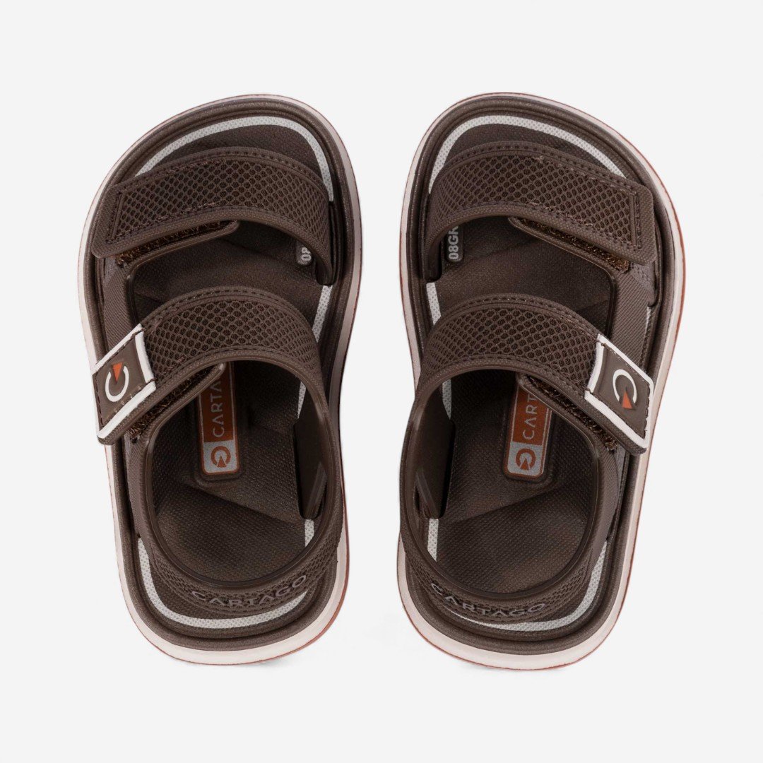 Sandália de Bebê Malaga Sport II Cartago Marrom Bege/Marrom 3