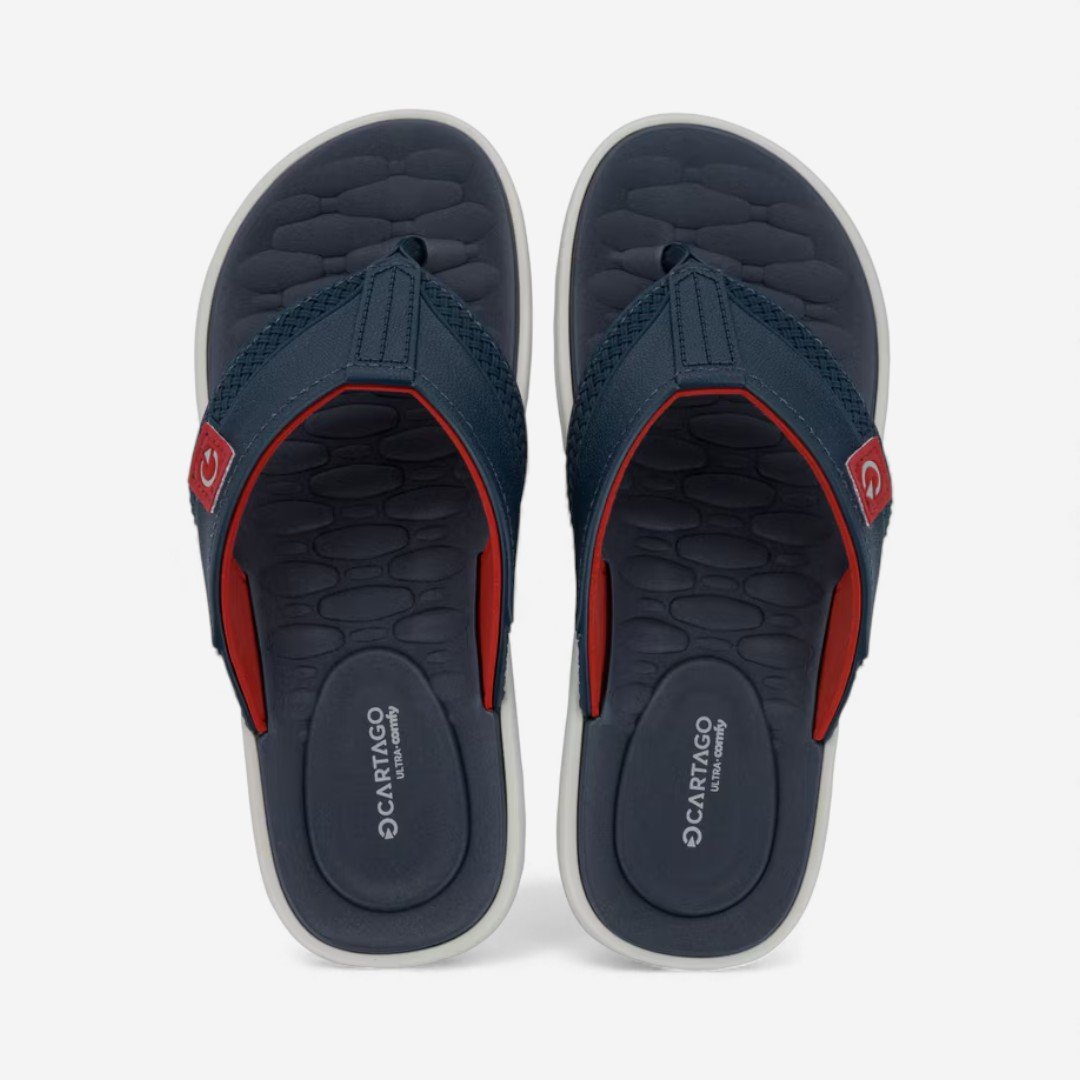 Chinelo Cartago Malta VII Masculino Azul Azul/Vermelho 3