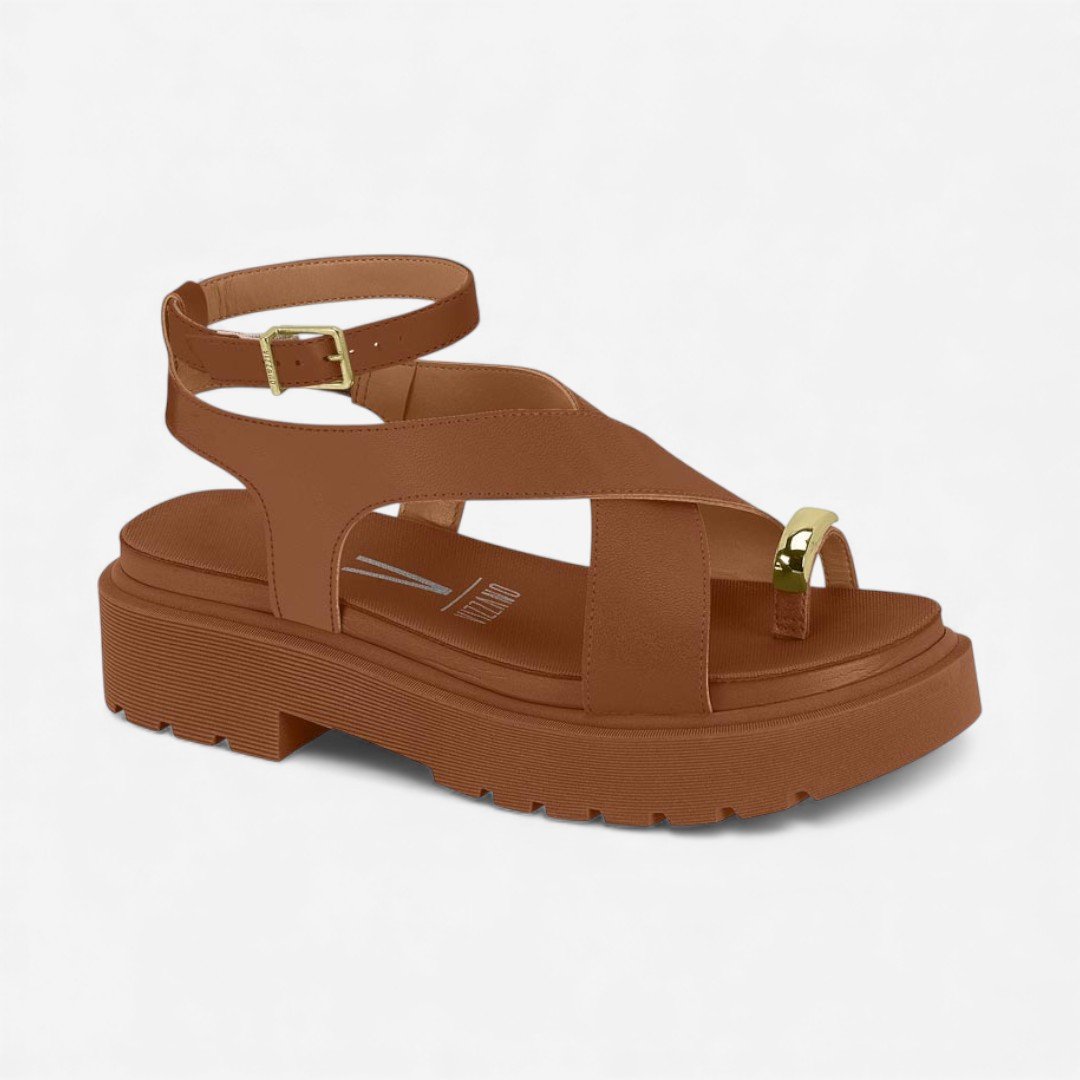 Sandália Papete Vizzano De Dedo Marrom Marrom 2