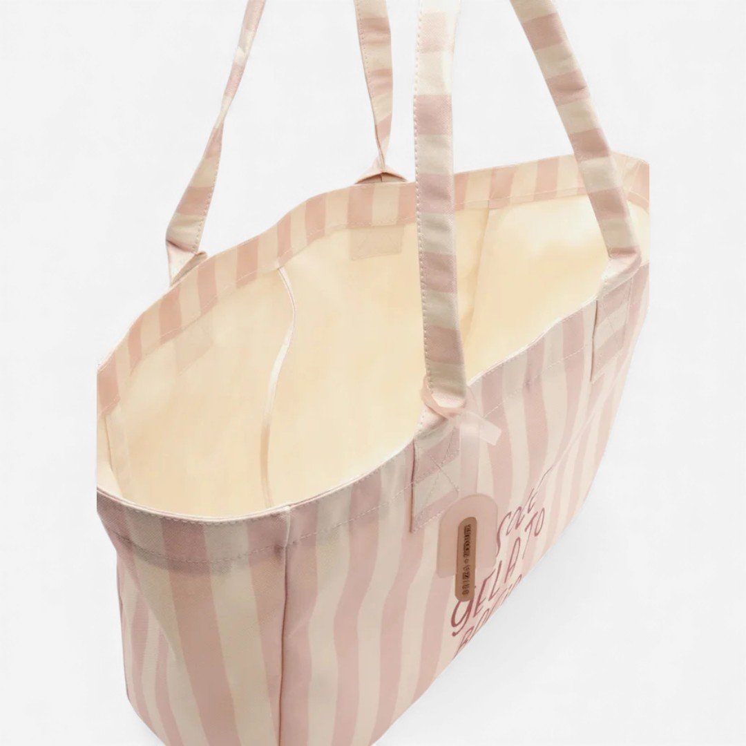 Bolsa Shopping Listrada Grande Brizza Bacio Di Latte Rosa Rosa 5