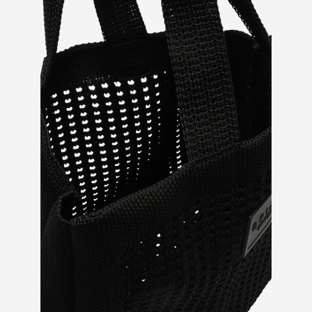 Bolsa Brizza Shopping Crochê Mônaco Grande Preta Preto 4