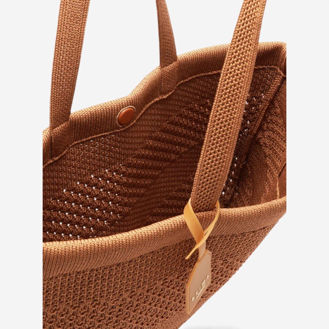 Bolsa Brizza Shopping Crochê Grande Camille Marrom Marrom 4