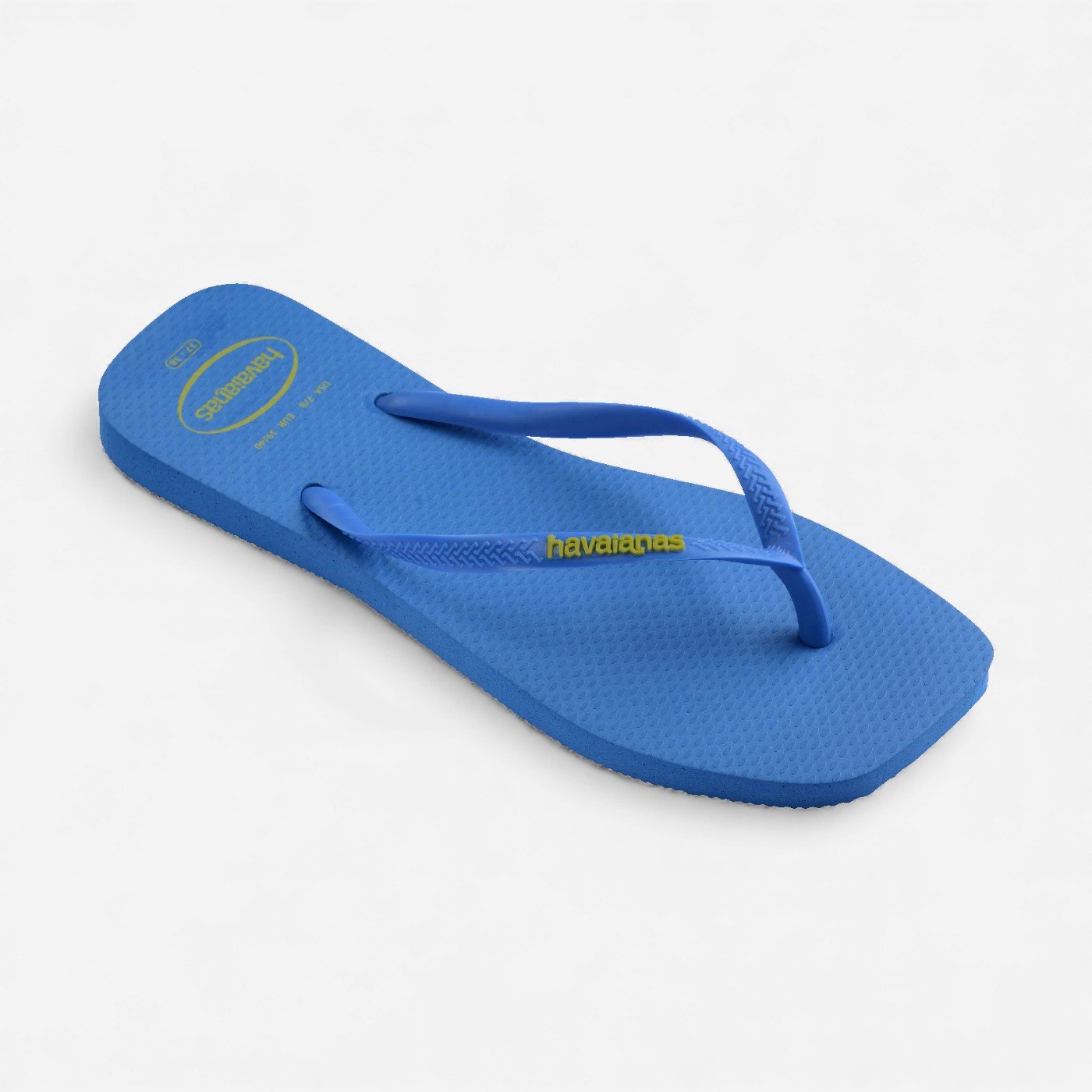 Chinelo Havaianas Slim Square Logo Pop Up Azul 3
