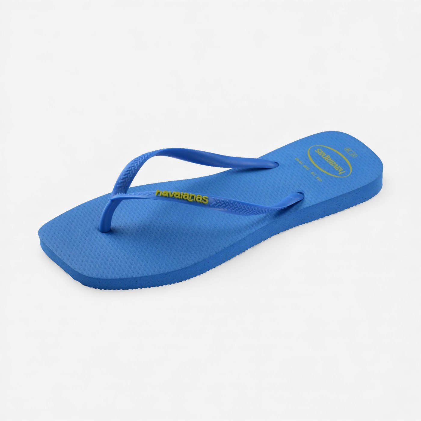 Chinelo Havaianas Slim Square Logo Pop Up Azul 6