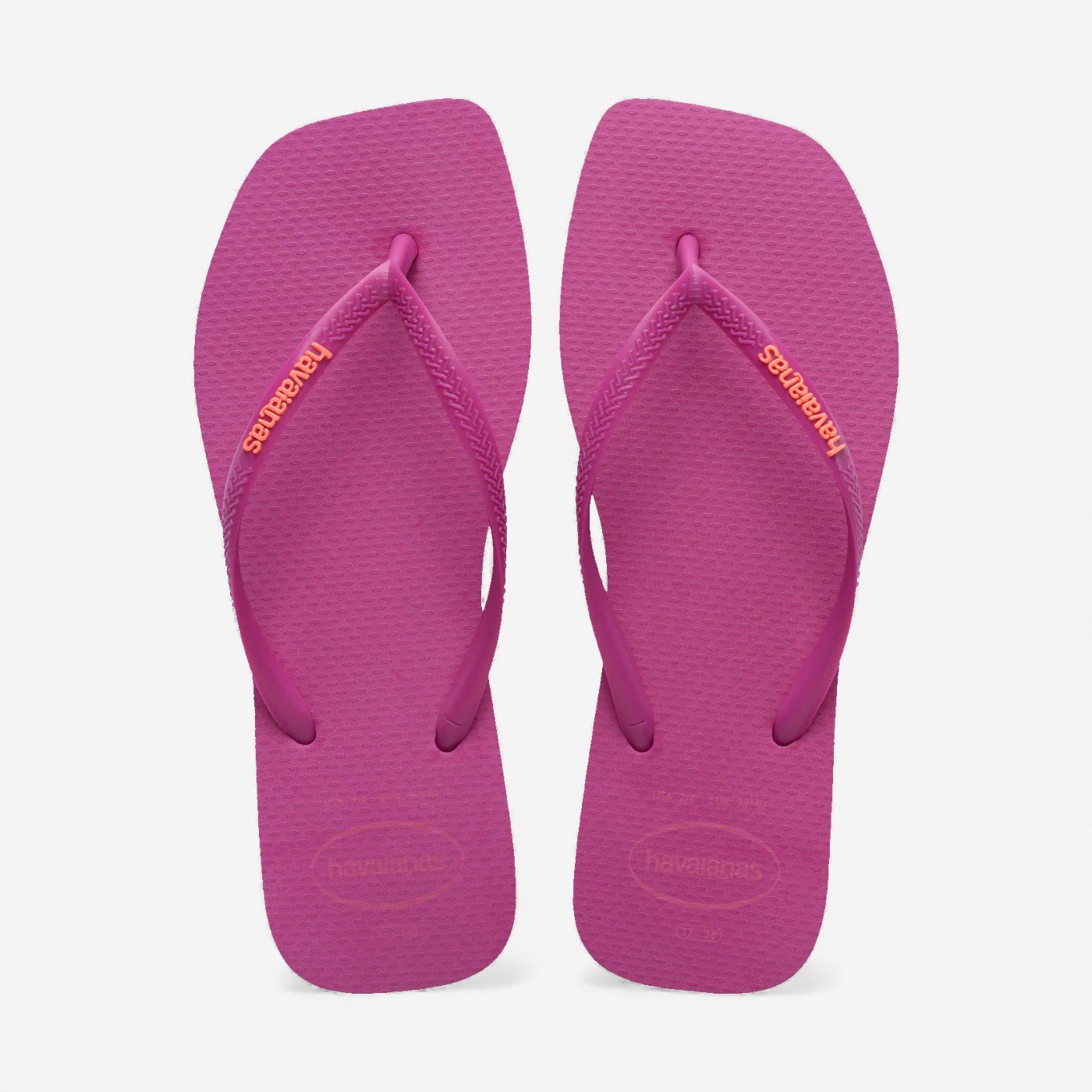 Chinelo Havaianas Slim Square Logo Pop Up
