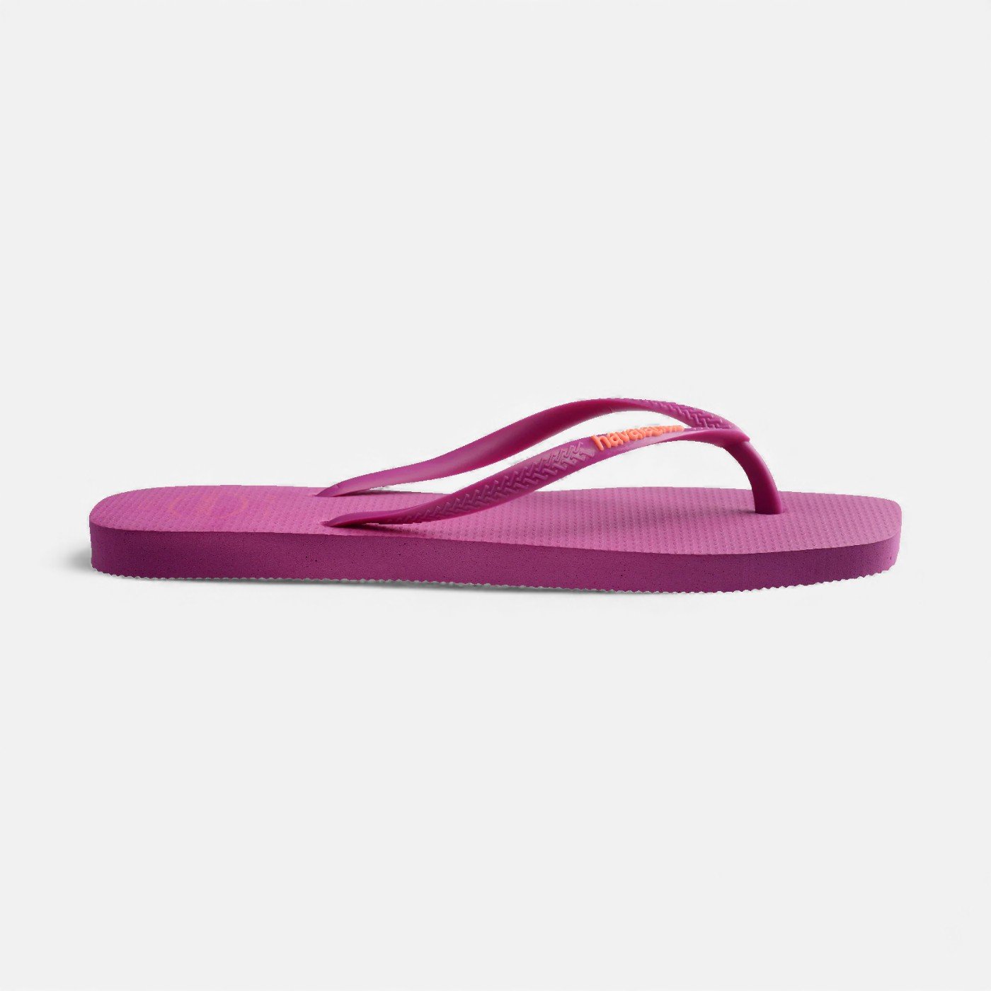 Chinelo Havaianas Slim Square Logo Pop Up Rosa 2