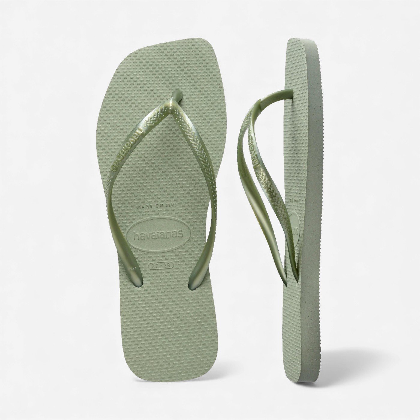 Chinelo Havaianas Slim Square Verde Verde 5
