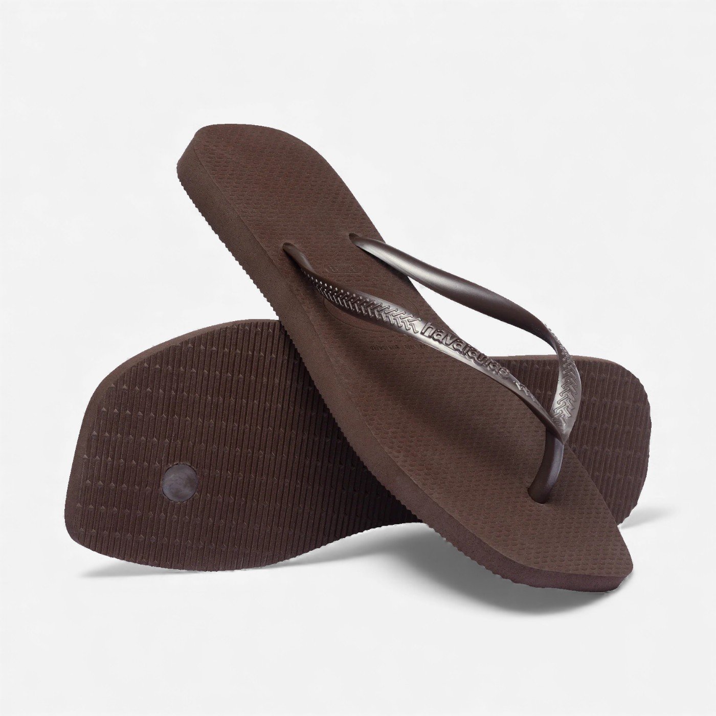 Chinelo Havaianas Slim Square Café Café 4