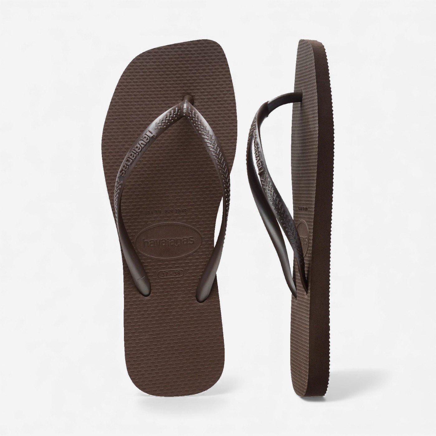 Chinelo Havaianas Slim Square Café Café 5