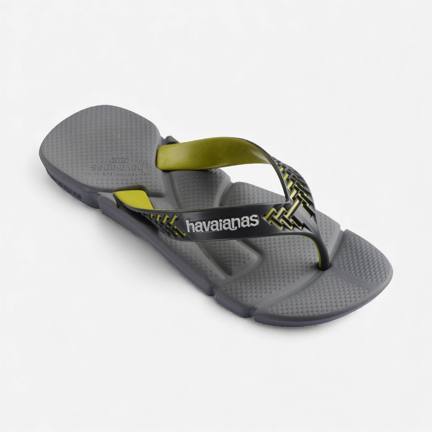 Chinelo Havaianas Power 2.0 Cinza Cinza/Amarelo 3