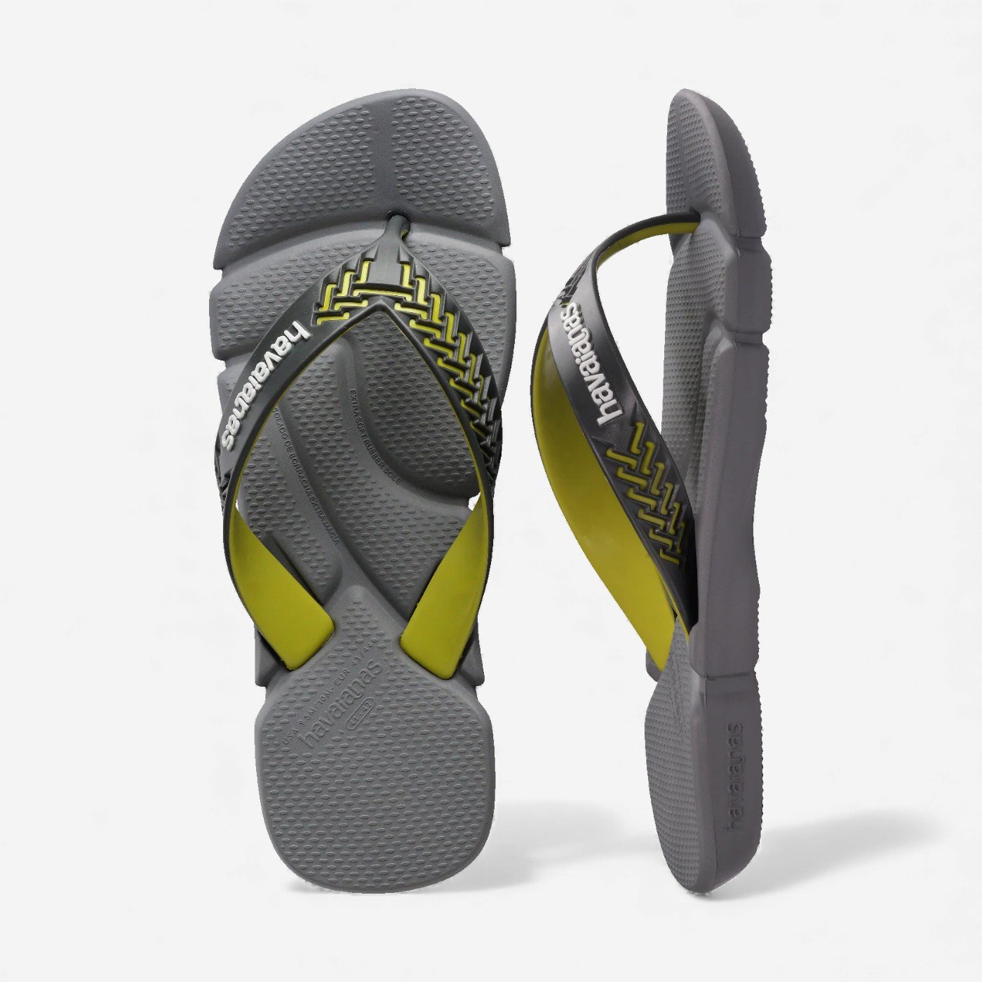 Chinelo Havaianas Power 2.0 Cinza Cinza/Amarelo 5