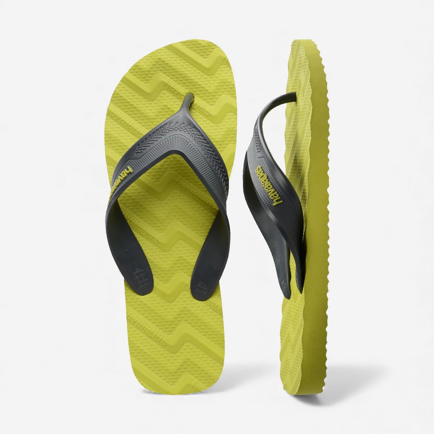 Chinelo Havaianas Track Waves Verde Preto/Amarelo 5