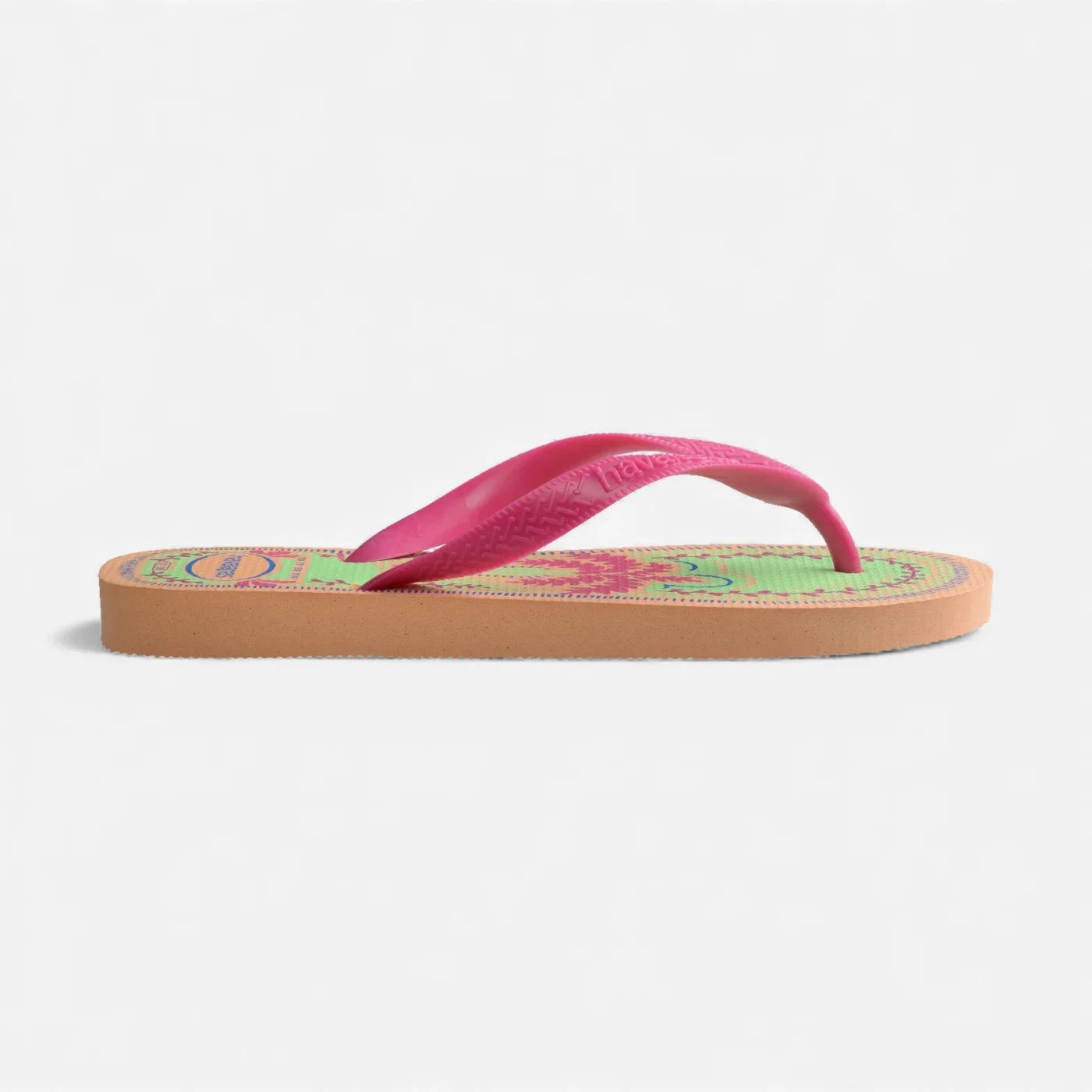 Chinelo Havaianas Top Summer Vibes Rosa/Bege 2