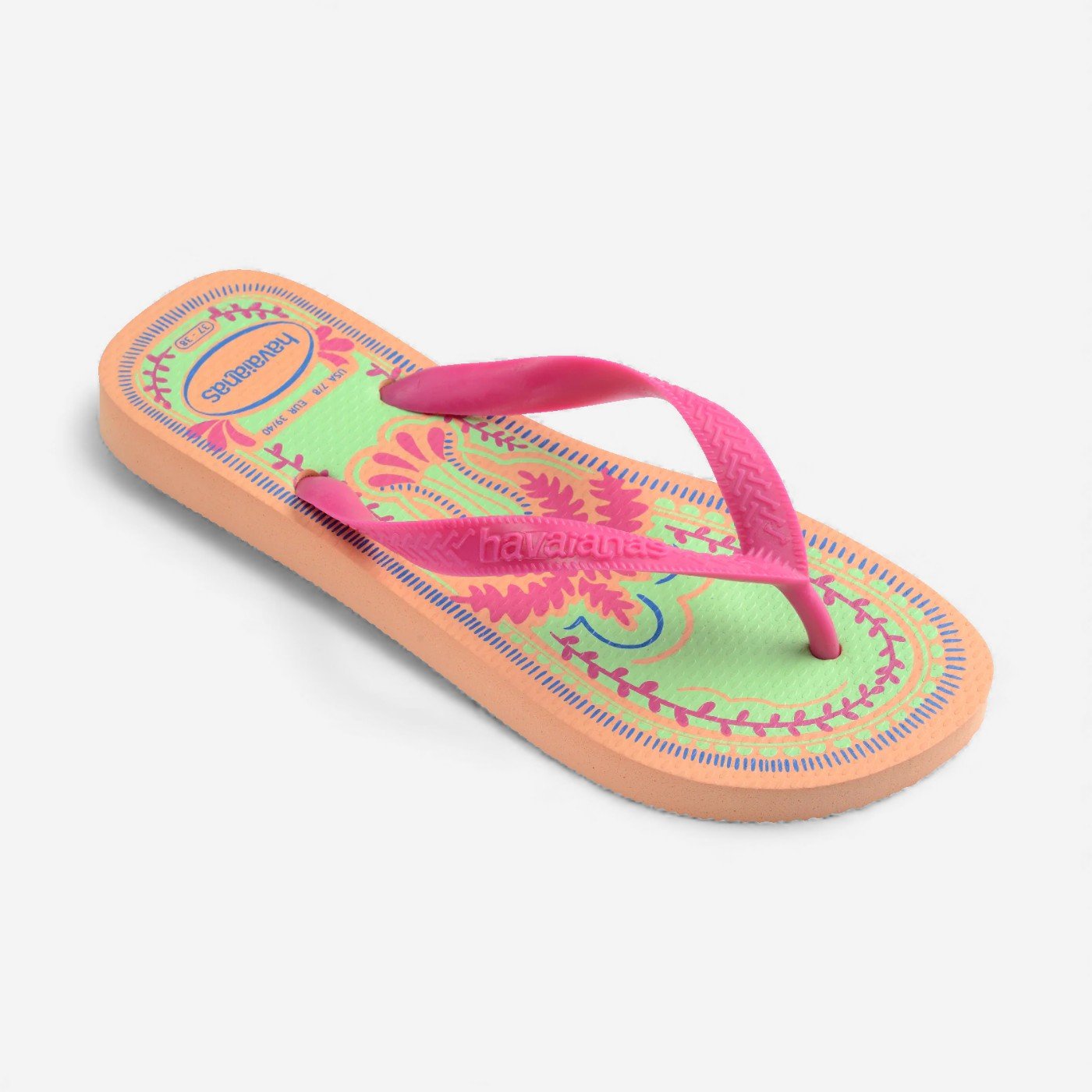 Chinelo Havaianas Top Summer Vibes Rosa/Bege 3