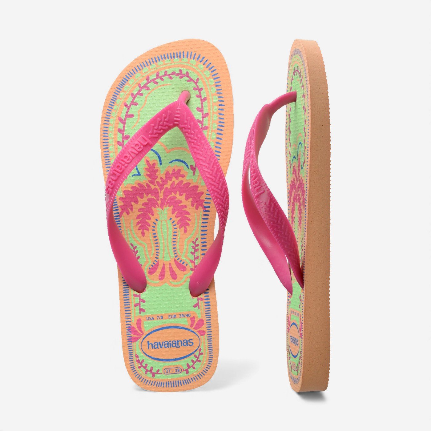 Chinelo Havaianas Top Summer Vibes Rosa/Bege 5