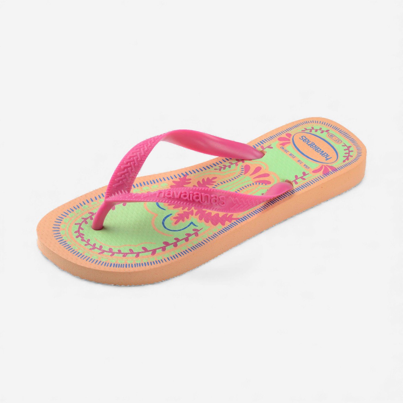 Chinelo Havaianas Top Summer Vibes Rosa/Bege 6
