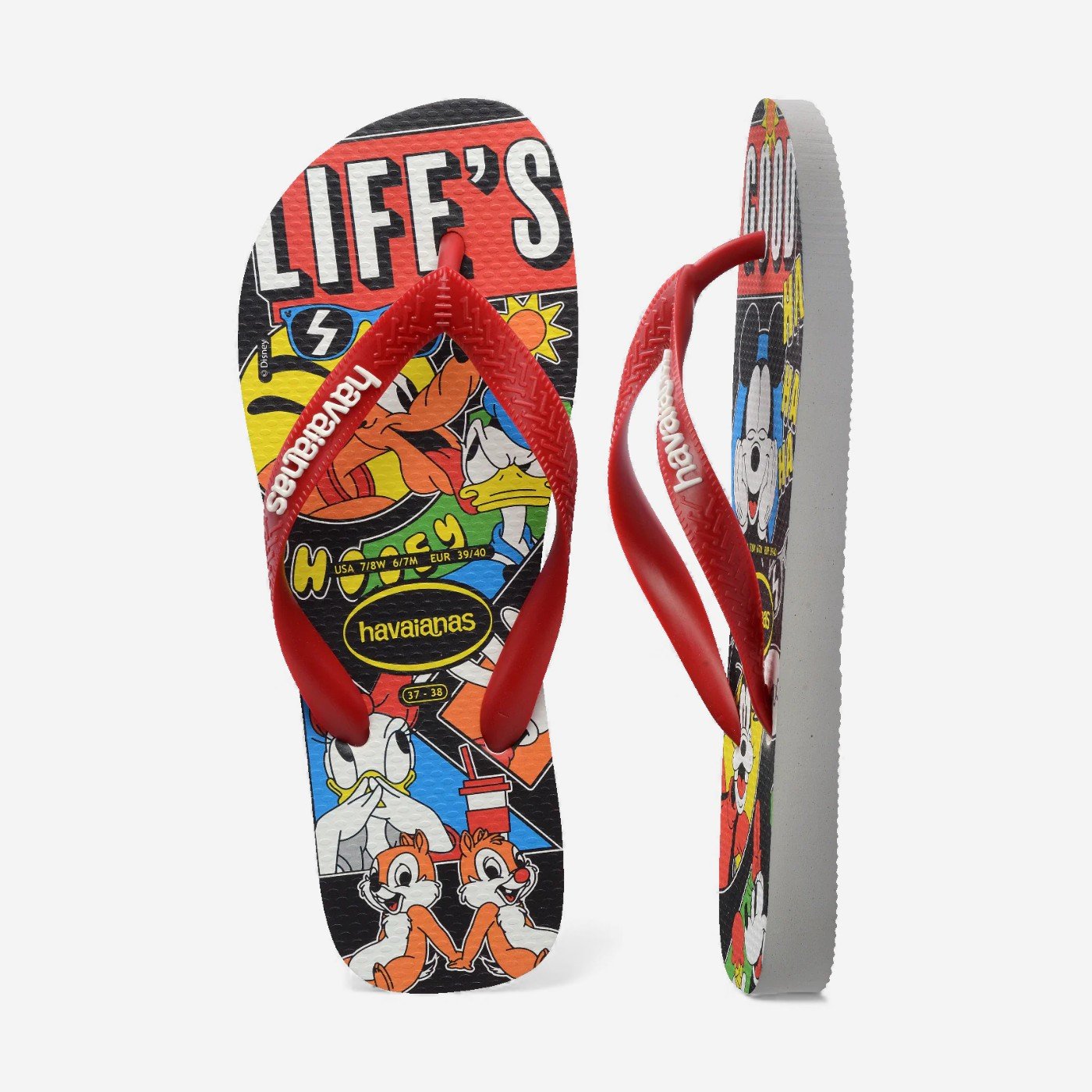 Chinelo Havaianas Top Disney Clássicos Vermelho 5