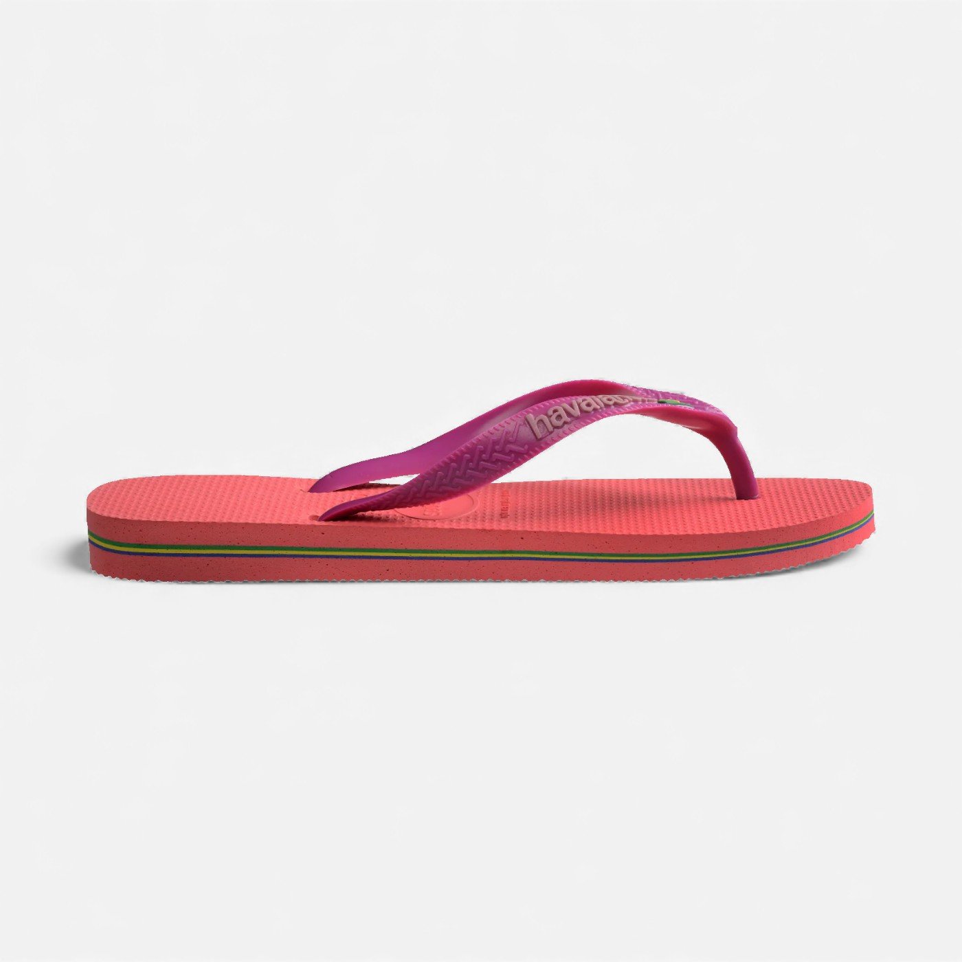 Chinelo Havaianas Brasil Logo Coral Coral/Rosa 2