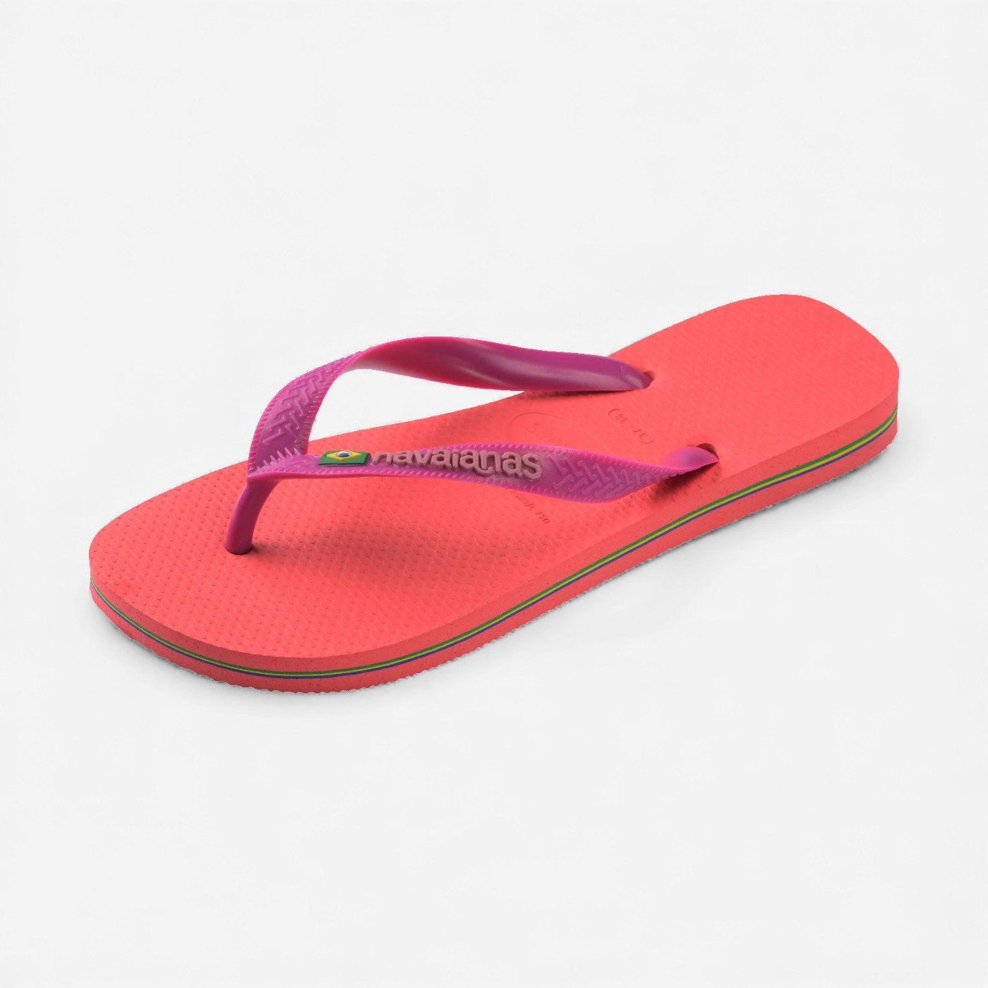 Chinelo Havaianas Brasil Logo Coral Coral/Rosa 6