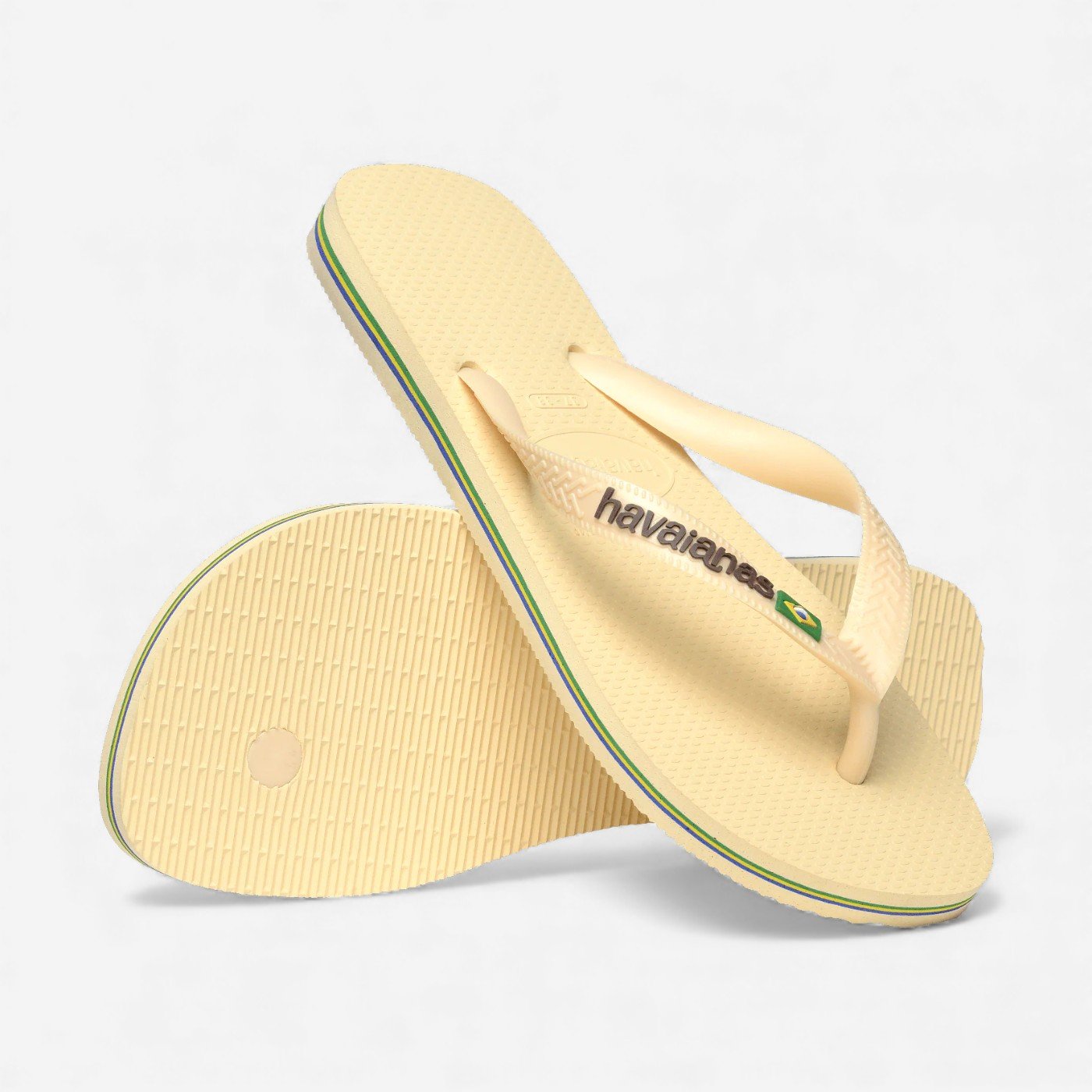 Chinelo Havaianas Brasil Logo Manteiga Amarelo 4