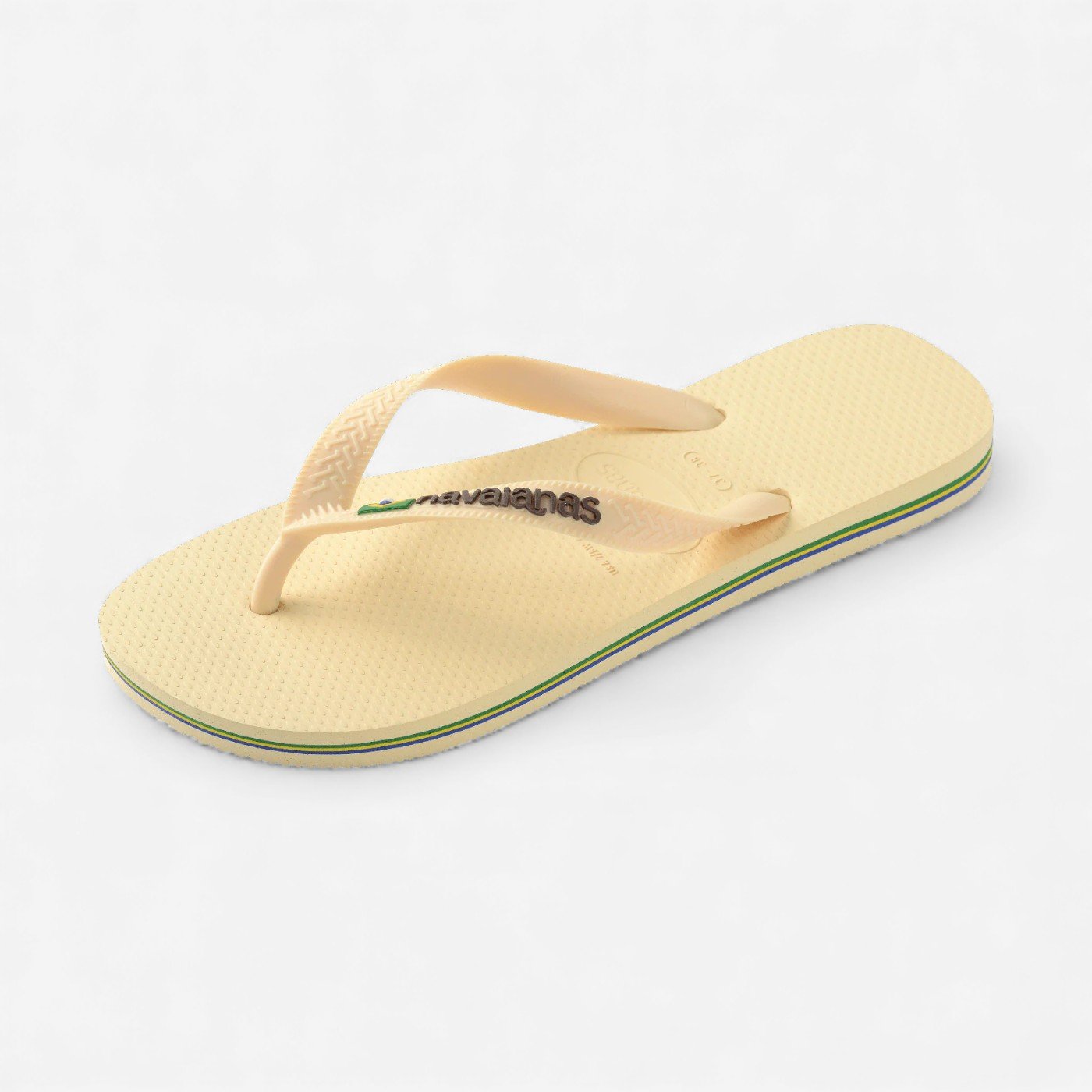 Chinelo Havaianas Brasil Logo Manteiga Amarelo 6